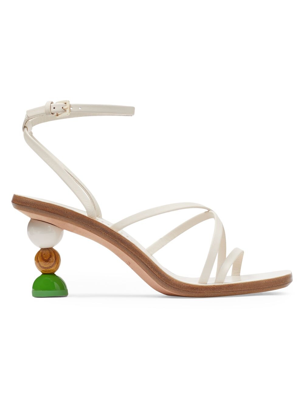 

Кожаные сандалии Charmer 70MM с ремешками на скульптурном каблуке kate spade new york