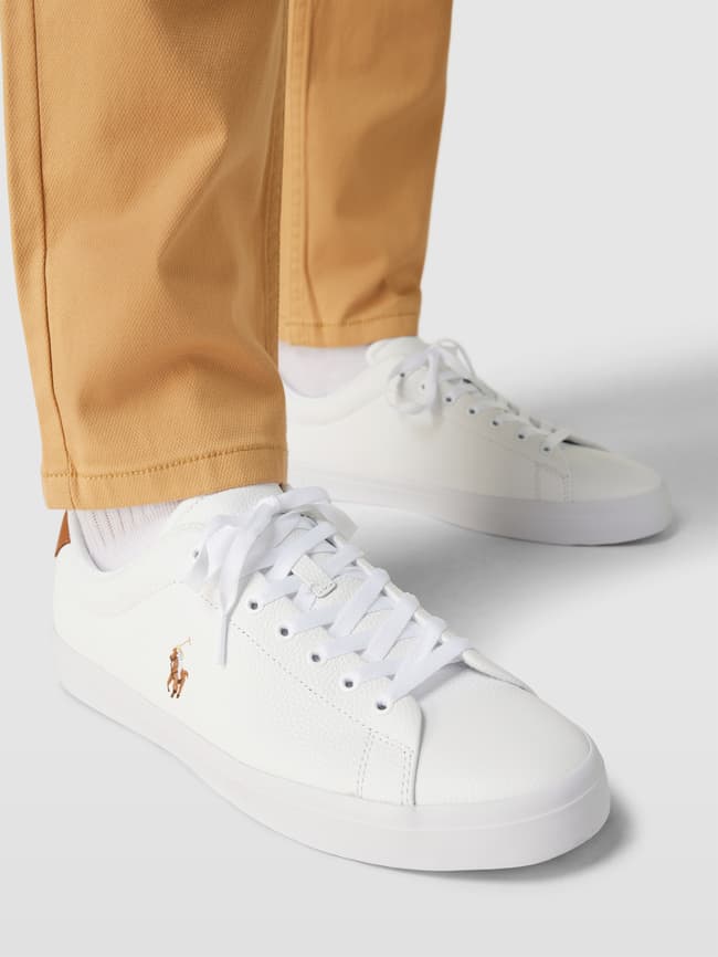 Кожаные кроссовки модель LONGWOOD Polo Ralph Lauren, белый