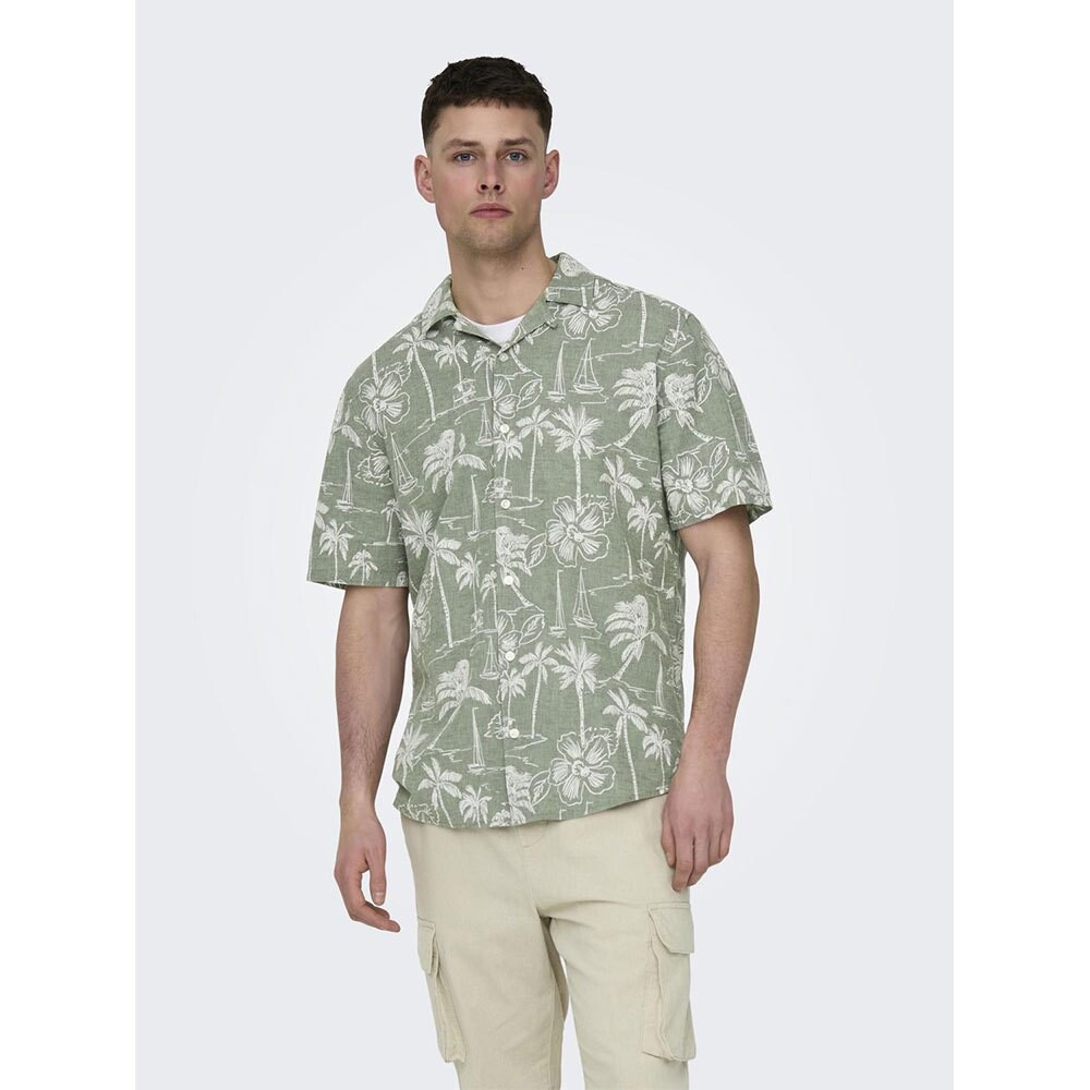 

Рубашка с коротким рукавом Only & Sons Caiden, зеленый