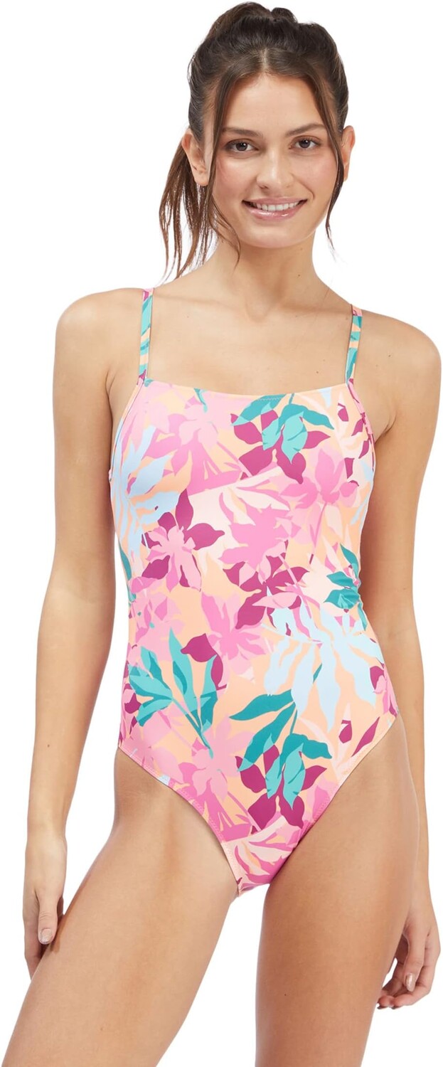 

Комбинезон для плавания Active с принтом Roxy, цвет Cantaloupe Tropical Palm
