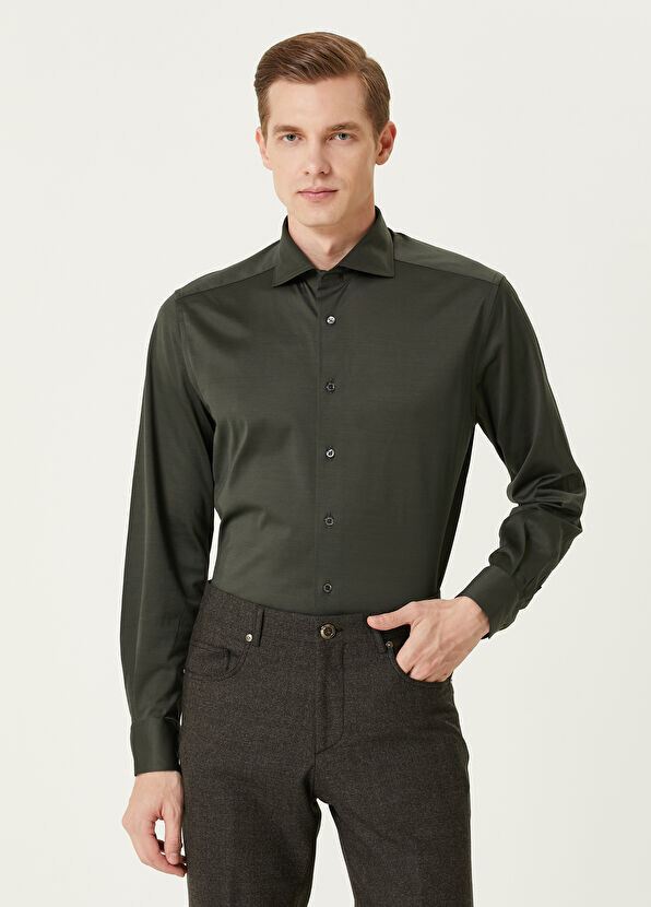 

Рубашка Corneliani, зеленый