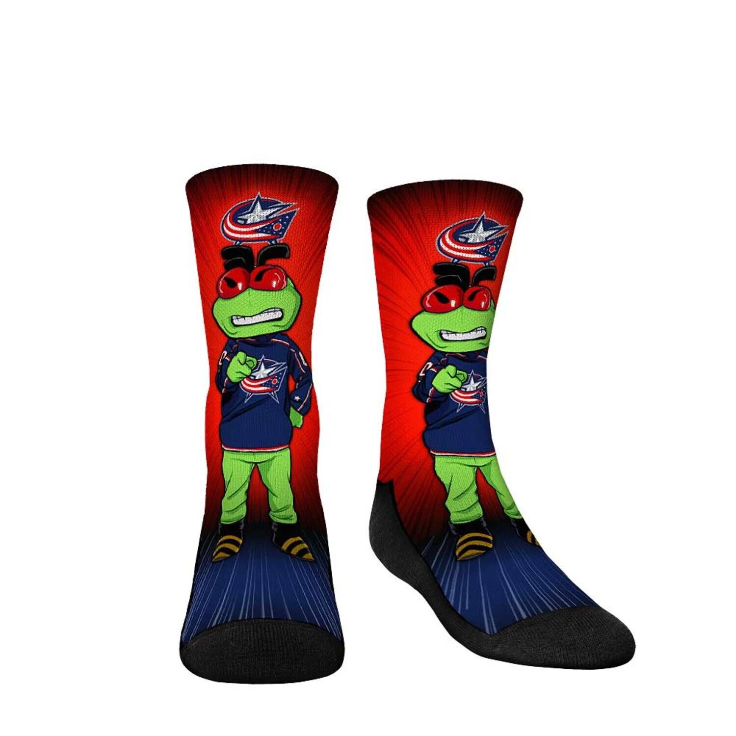 

Молодежные носки Rock Em Носки Columbus Blue Jackets Талисман Pump Up Crew Unbranded