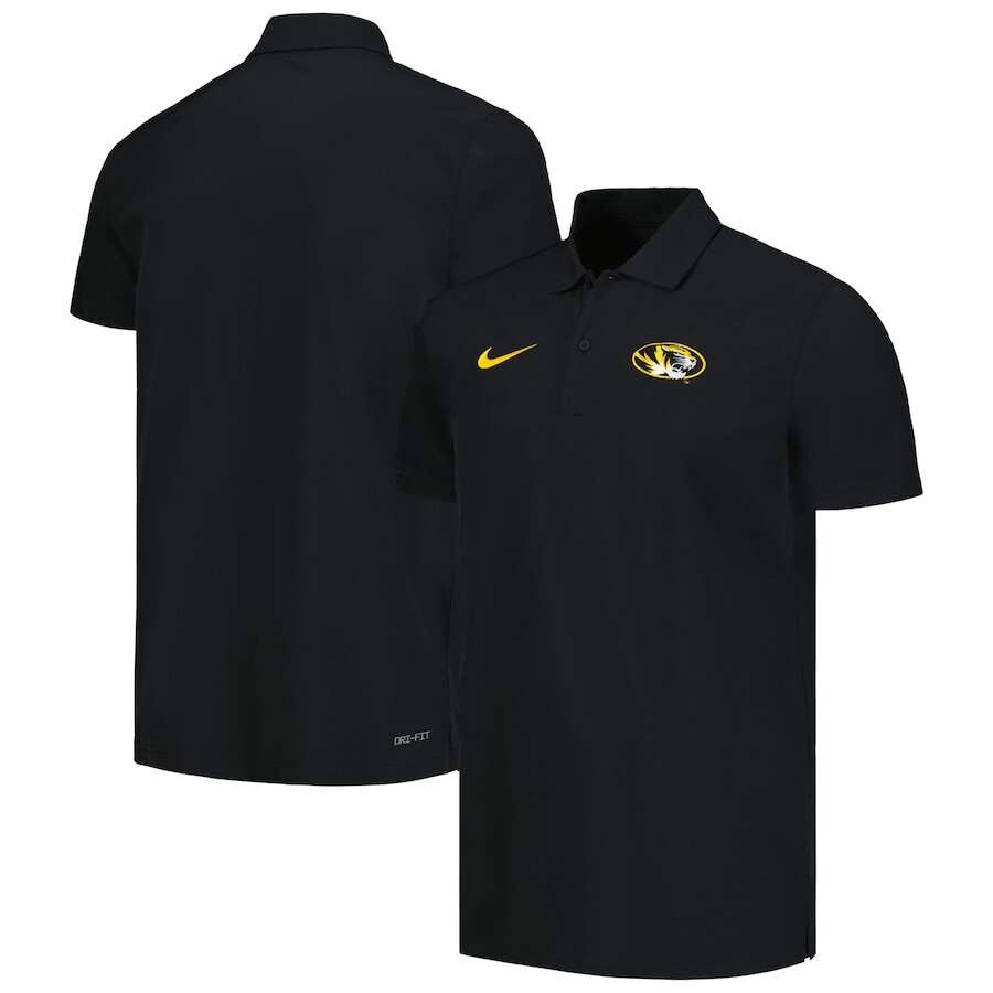 

Поло с коротким рукавом Nike Missouri Tigers, черный