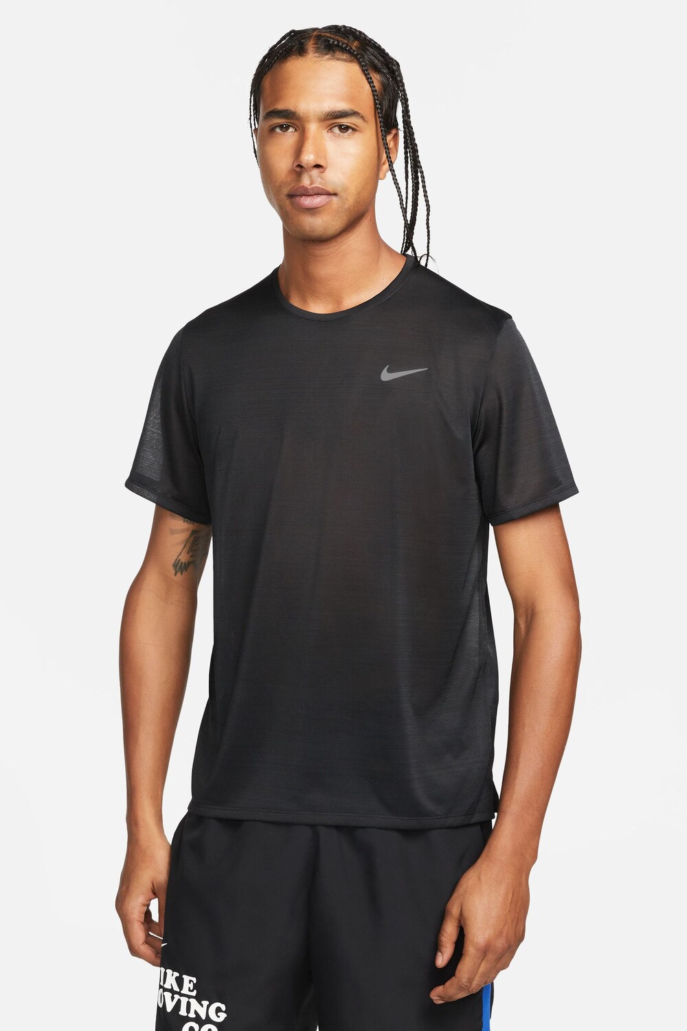 

Беговая футболка Dri-FIT Miler Nike, черный