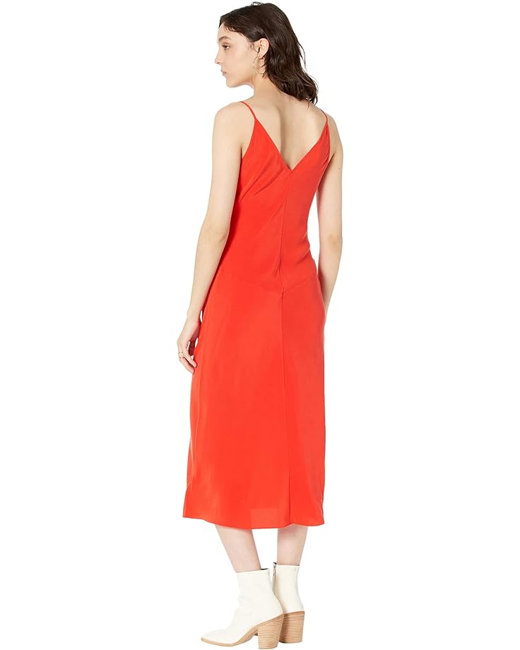 Платье EQUIPMENT Farren Slip Dress, цвет Fiery Red набор для макияжа губ morphe fiery red