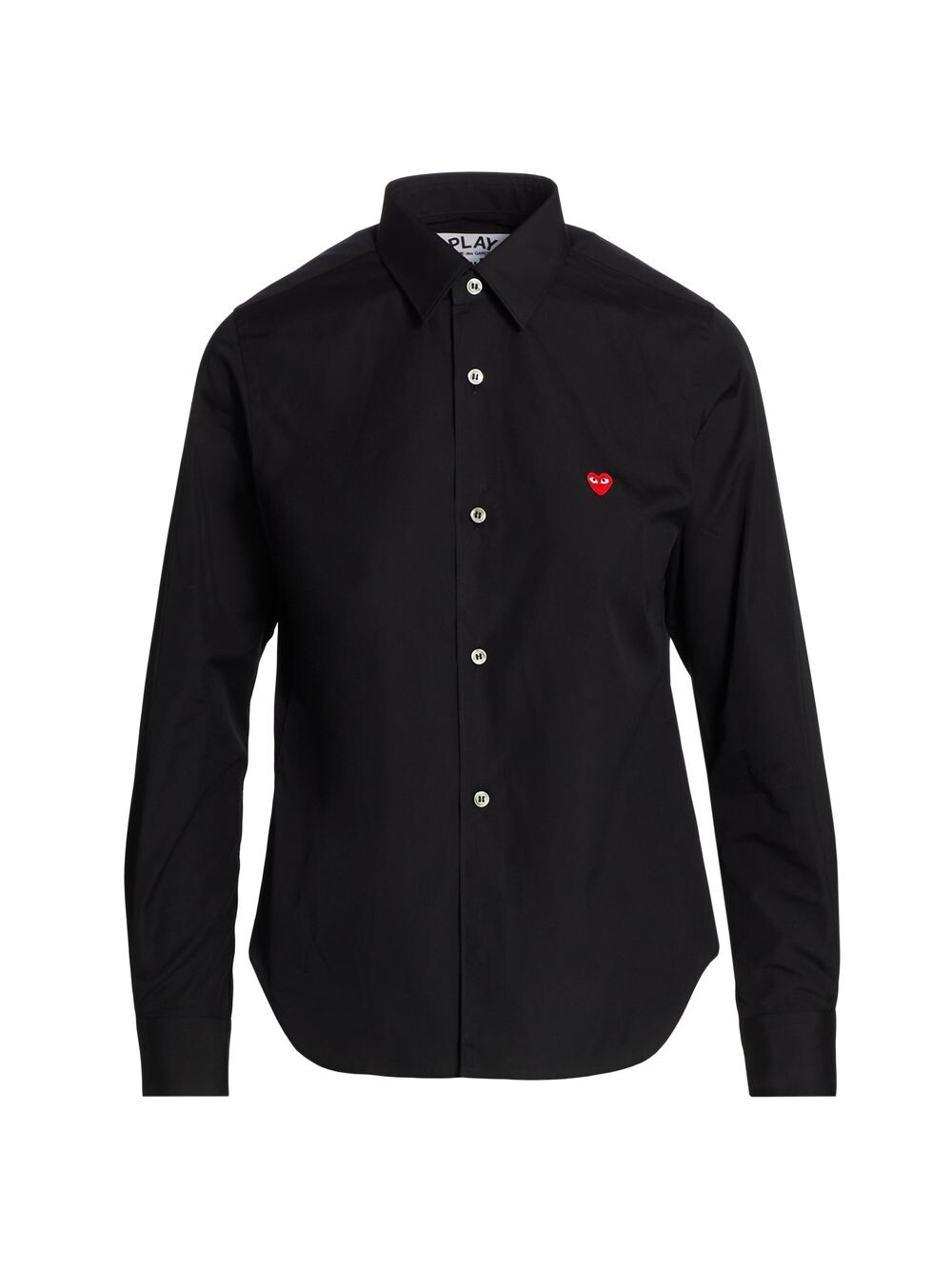 

Рубашка с вышитым сердцем Comme des Garçons PLAY, черный