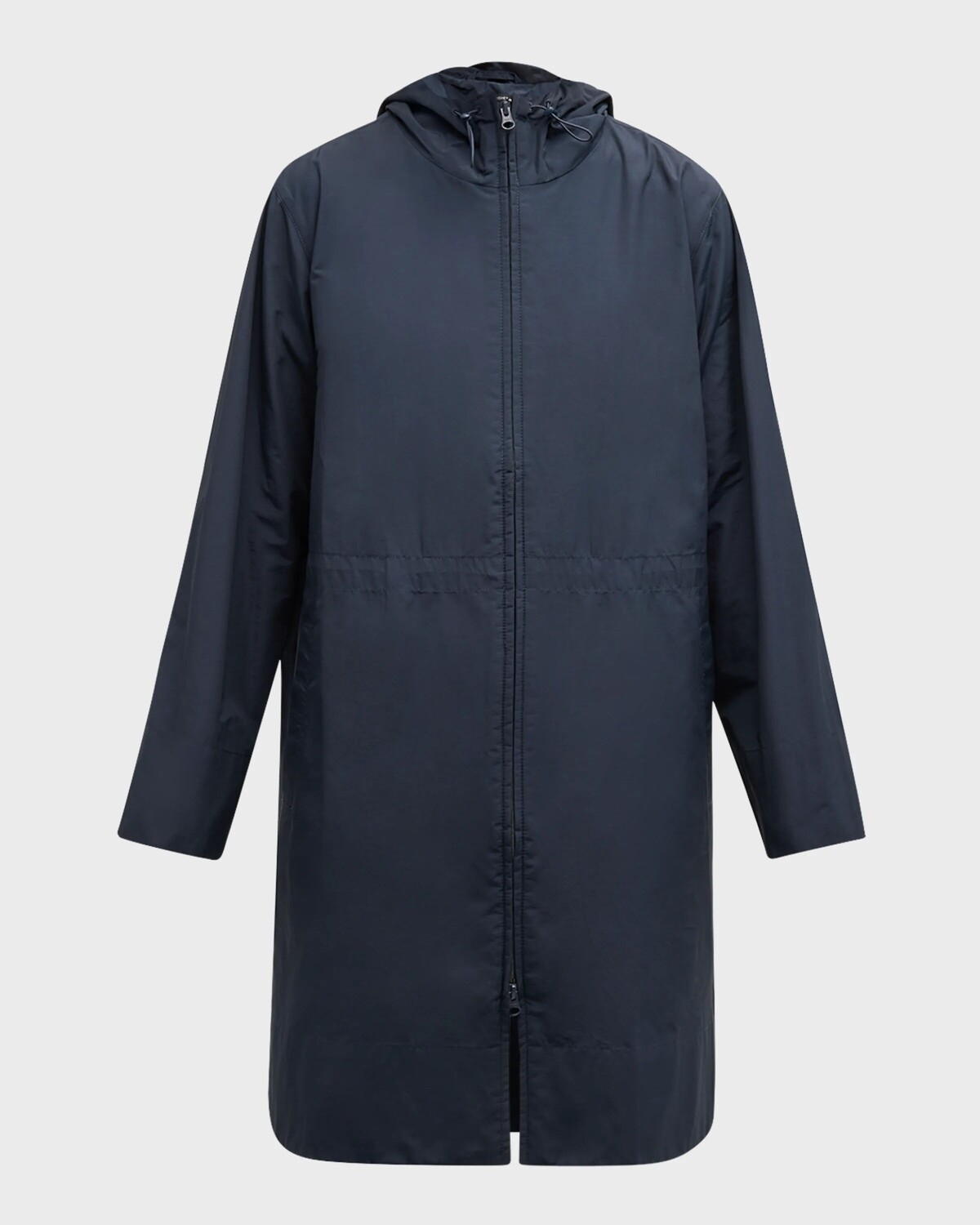 

Легкое пальто длиной до колена с капюшоном Eileen Fisher, цвет Deep Adriatic