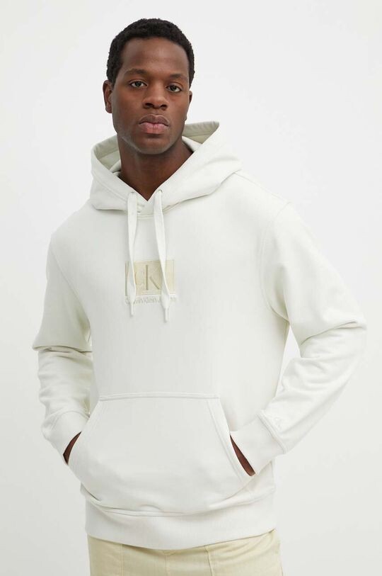 

Хлопковая толстовка Calvin Klein Jeans, зеленый