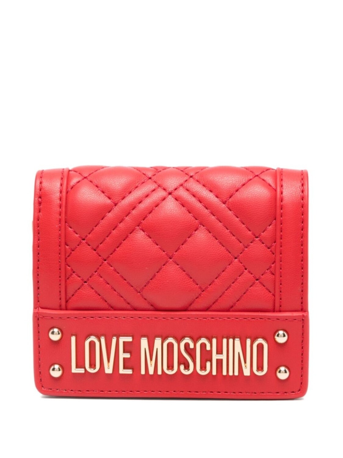 

Кошелек с логотипом Love Moschino, красный