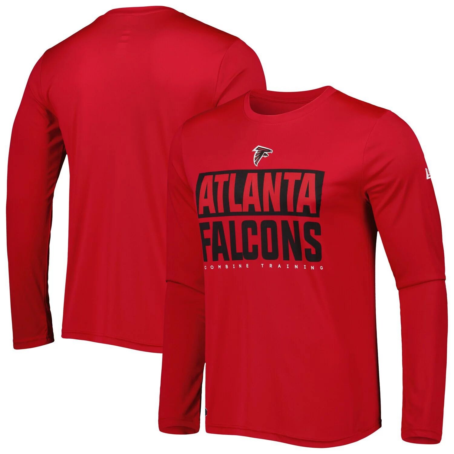 

Мужская красная футболка New Era Atlanta Falcons с длинным рукавом с аутентичным офсайдом, Красный
