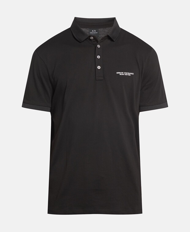 

Рубашка поло Armani Exchange, черный
