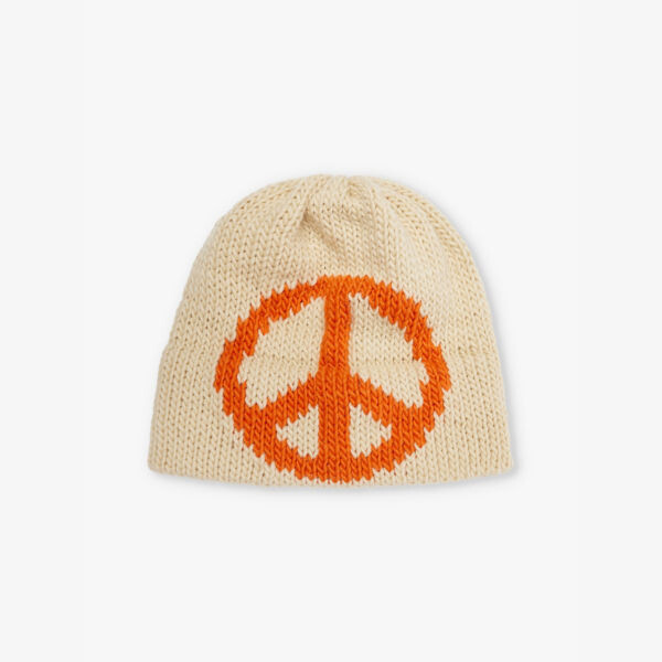 

Шапка-Бини из смеси шерсти и интарсии Peace Bailey Goldberg, бежевый