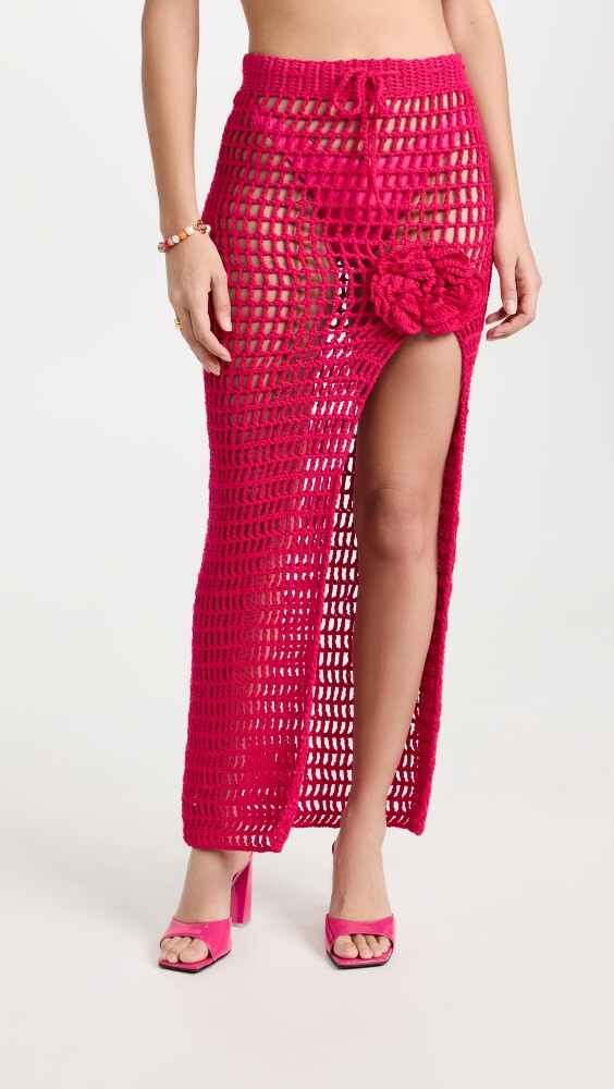 

Юбка Elexiay Dara Crochet, розовый