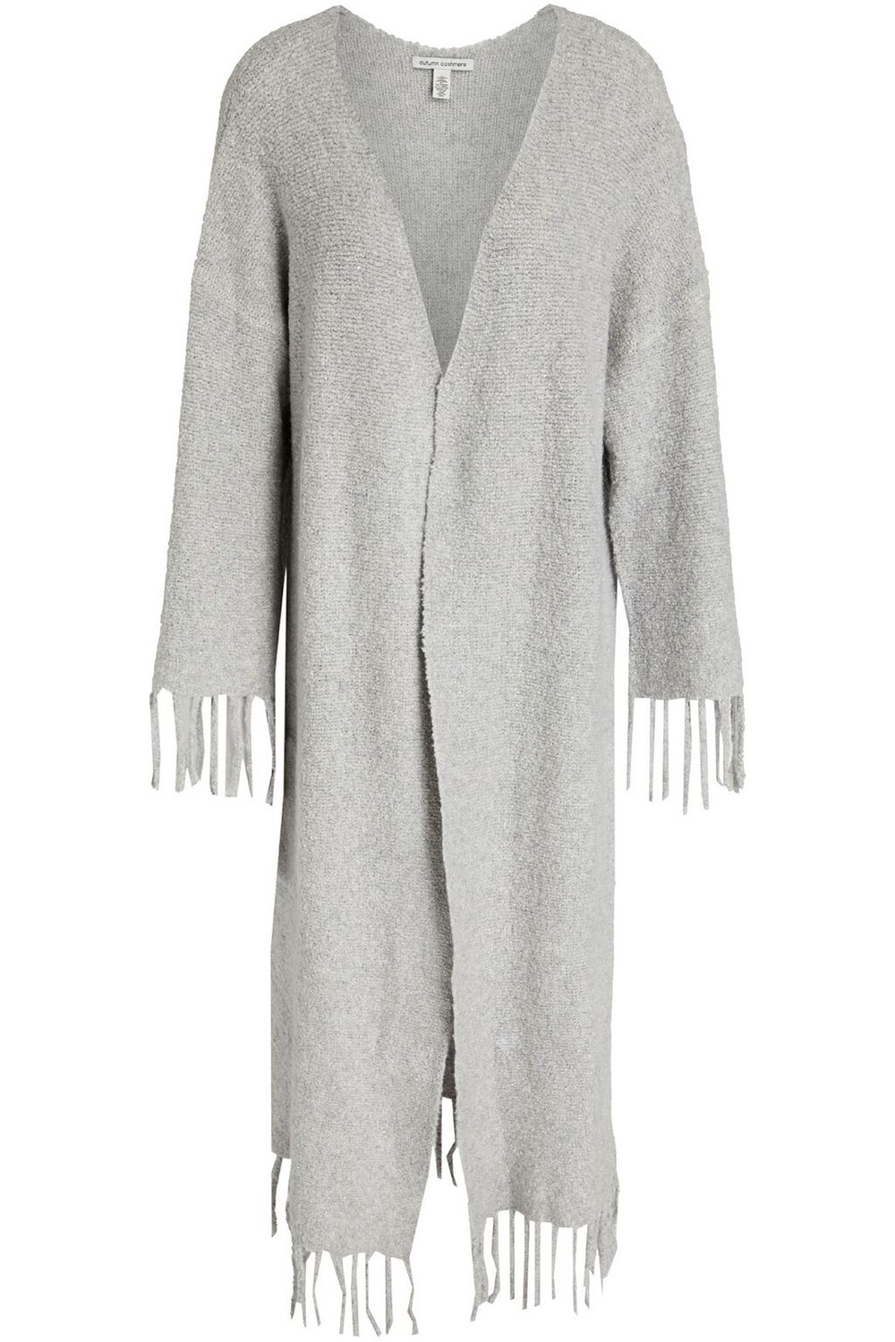 

Худи из смесовой шерсти мериноса металлизированной вязки букле AUTUMN CASHMERE, серый