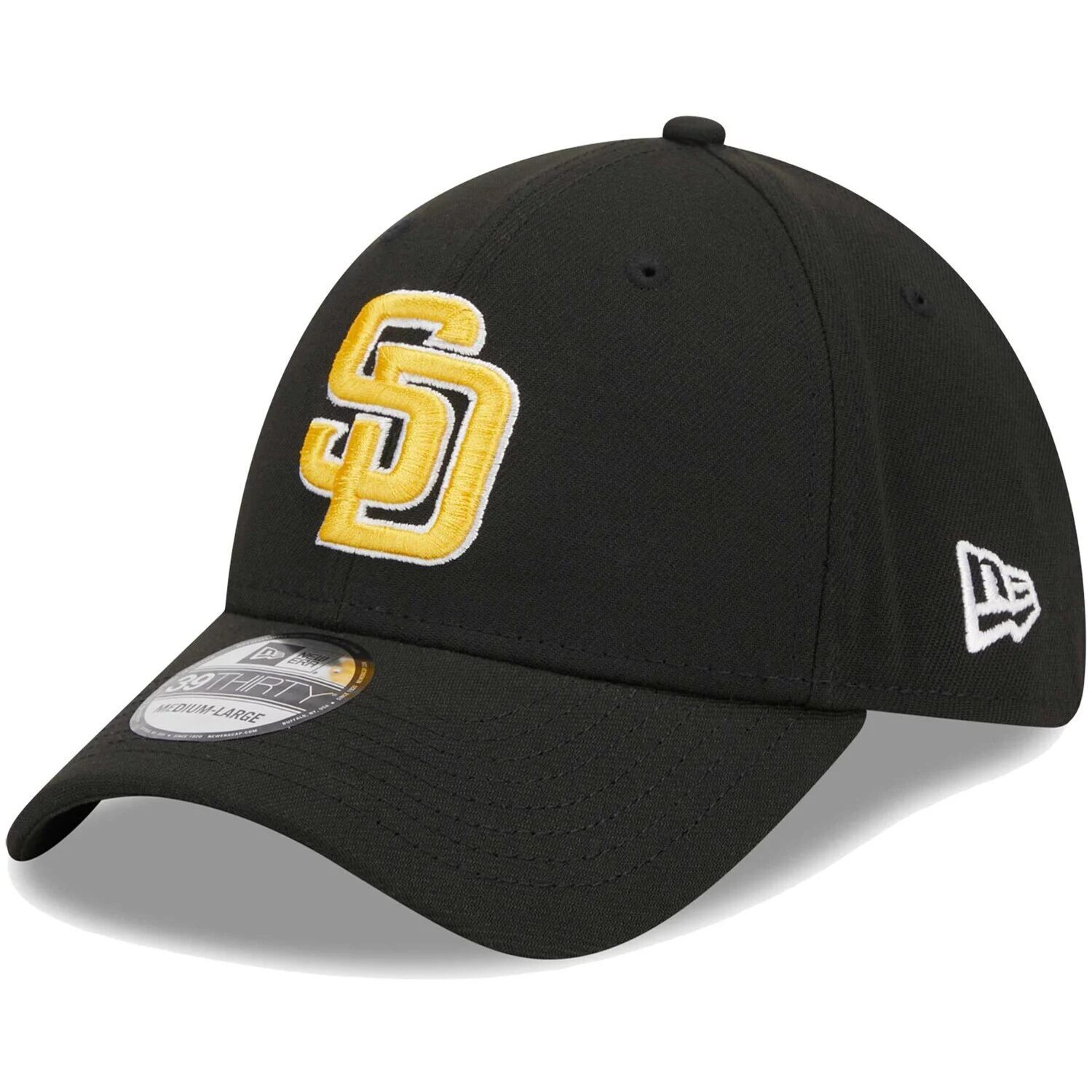 

Мужская кепка New Era черная San Diego Padres Logo 39THIRTY Flex Hat