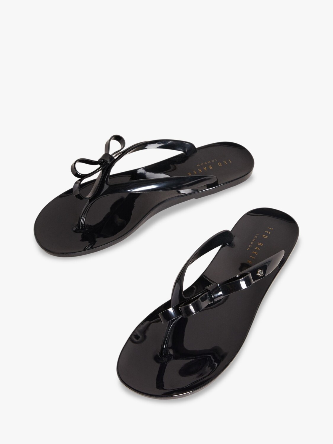 

Шлепанцы с бантом Ted Baker Jassey, черные