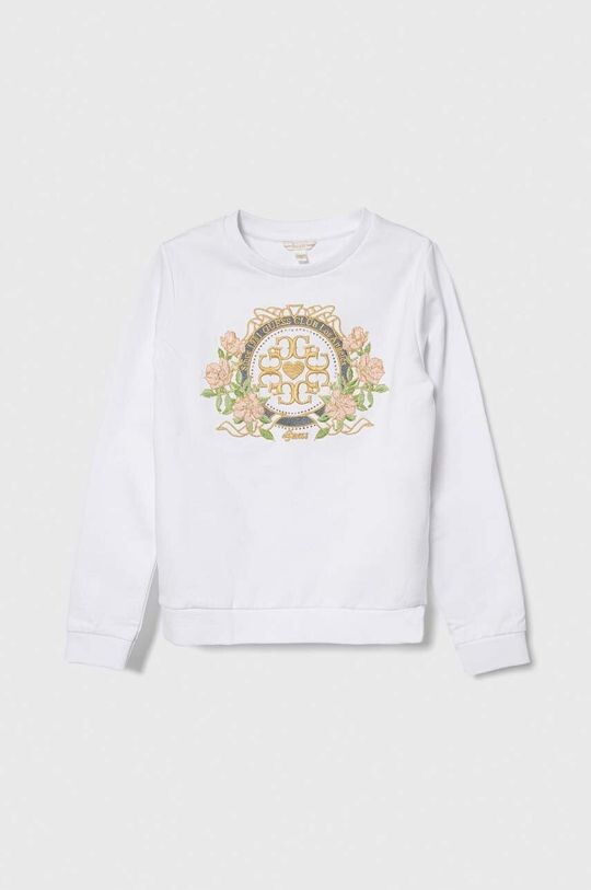 

Guess Детская хлопковая толстовка, белый