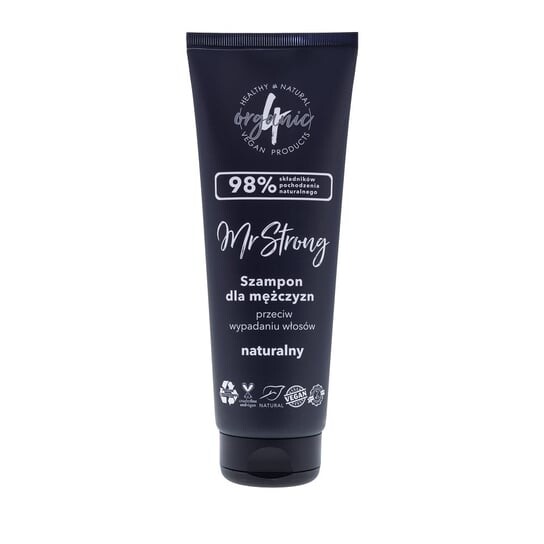 

4Organic, Mr Strong, Шампунь для мужчин против выпадения волос, 250 мл