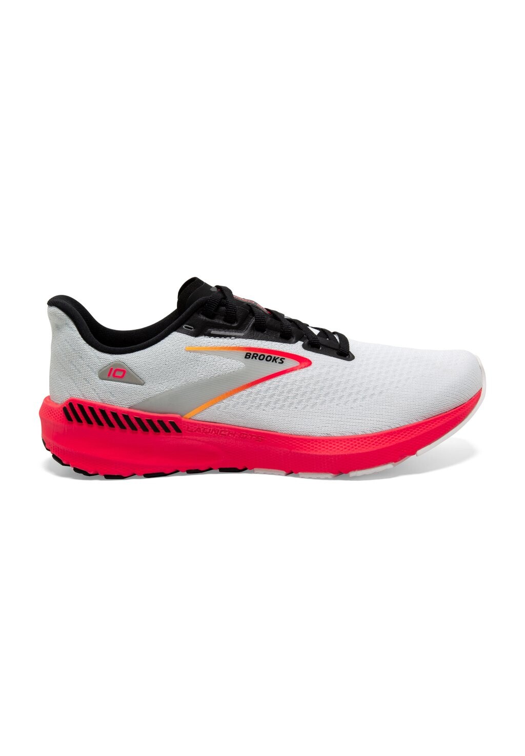 Кроссовки нейтрального цвета Launch GTS 10 Brooks, цвет white black fiery coral