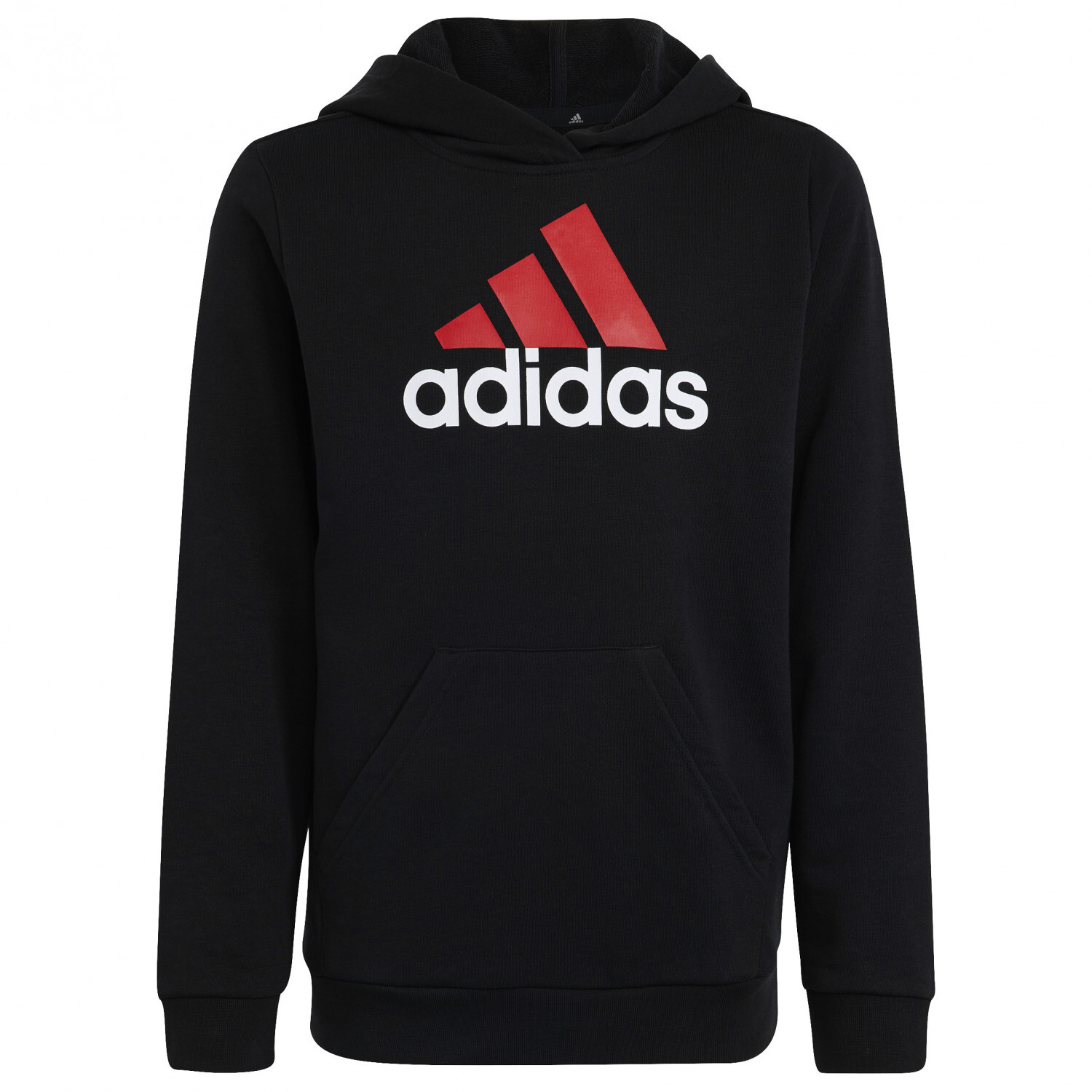 Толстовка с капюшоном Adidas Kid's BL 2, цвет Black/Better Scarlet/White