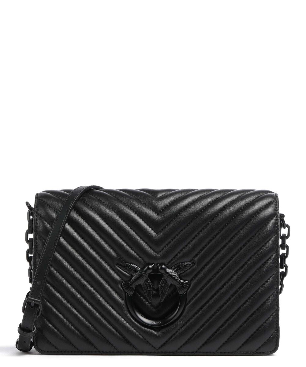 

Сумка через плечо Love Click Classic из овчины Pinko, черный