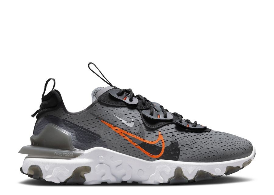 

Кроссовки Nike React Vision 'Smoke Grey Bright Mandarin', серый