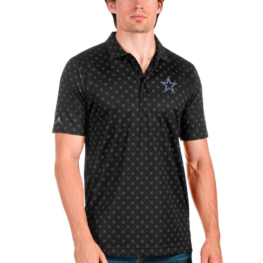 

Поло с коротким рукавом Antigua Dallas Cowboys, черный