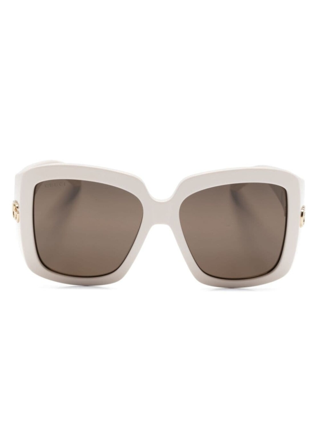

Gucci Eyewear солнцезащитные очки в массивной оправе с логотипом, нейтральный цвет