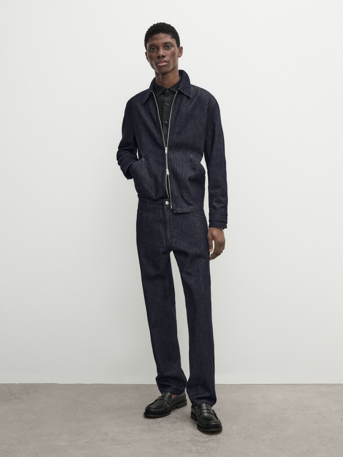 

Джинсы свободного покроя Massimo Dutti, индиго