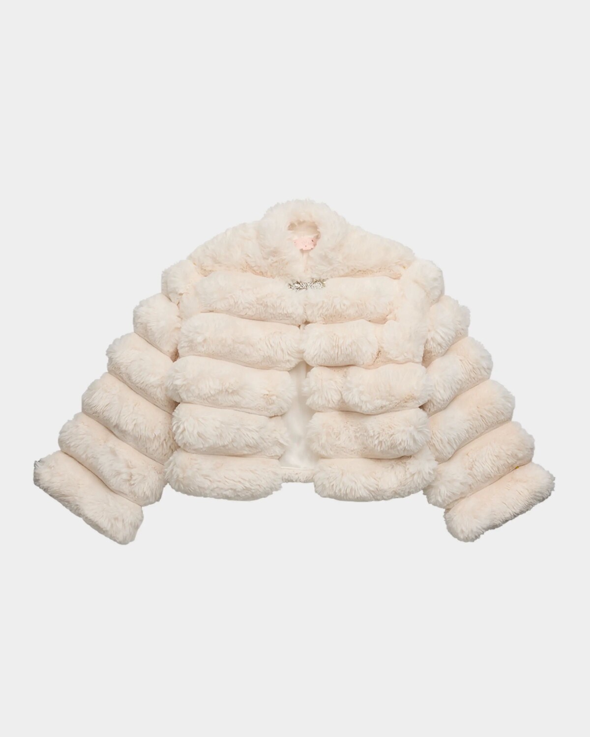 

Пуховик из искусственного меха Winter Wonderland для девочек, размер 3T-11 Tutu Du Monde, цвет Milk