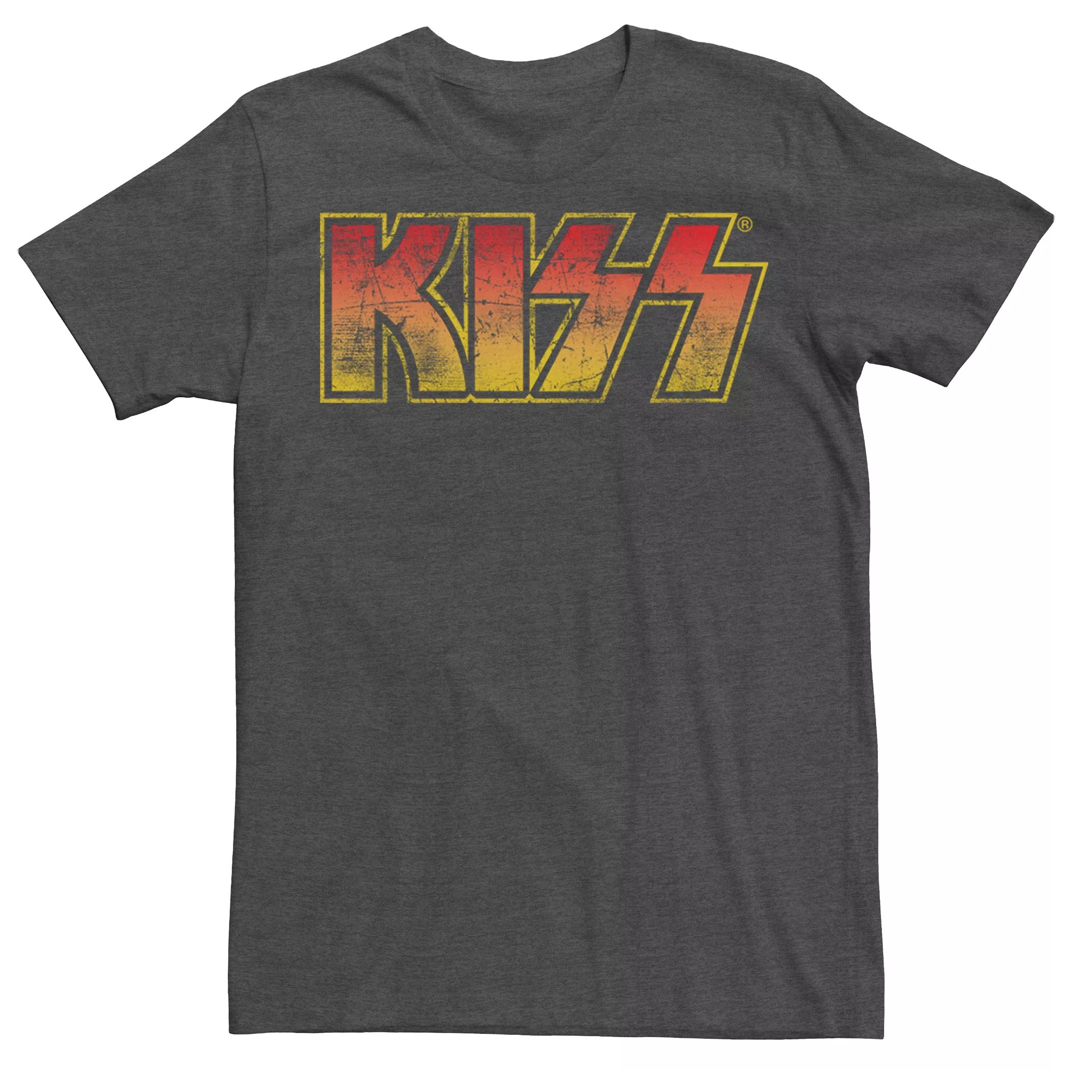 Мужская футболка с логотипом Kiss Fired Up
