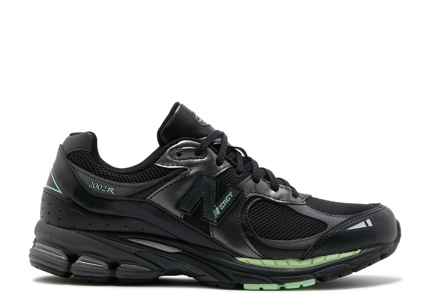 

Кроссовки New Balance 2002R 'Black Powder Green', черный