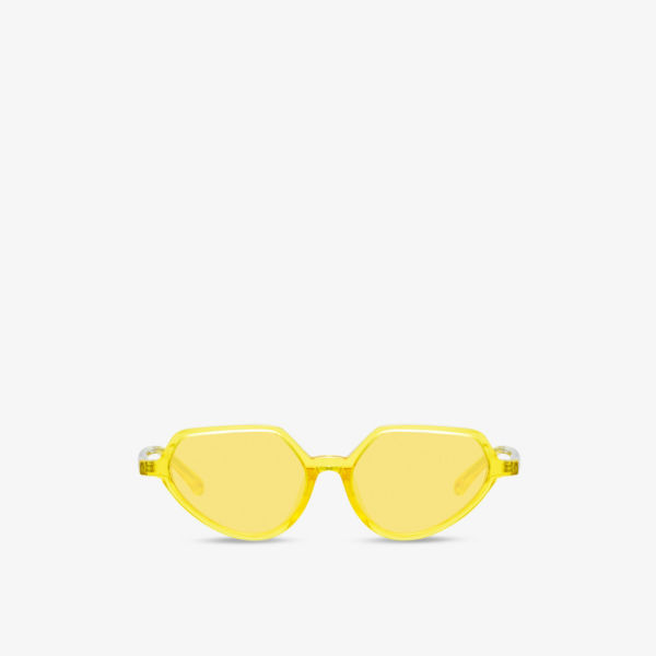 Солнцезащитные очки в ацетатной оправе «кошачий глаз» Linda Farrow x Dries Van Noten Linda Farrow, желтый