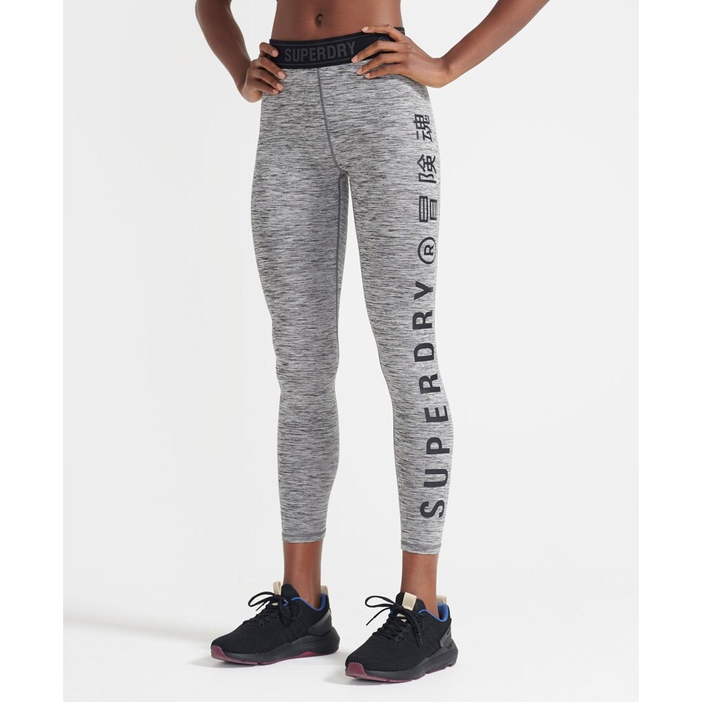

Тайтсы Superdry Training Elastic, серый