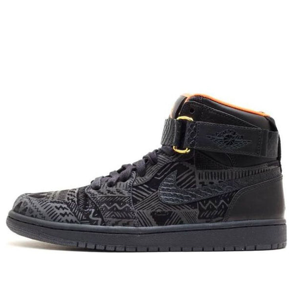 

Кроссовки 1 с высоким ремешком x просто надеть Air Jordan, черный