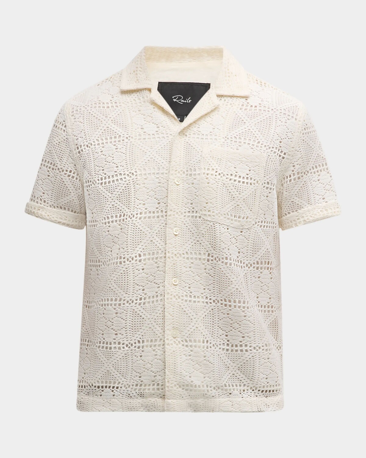 

Мужская рубашка Willemse Lace Camp Rails, цвет White Lace
