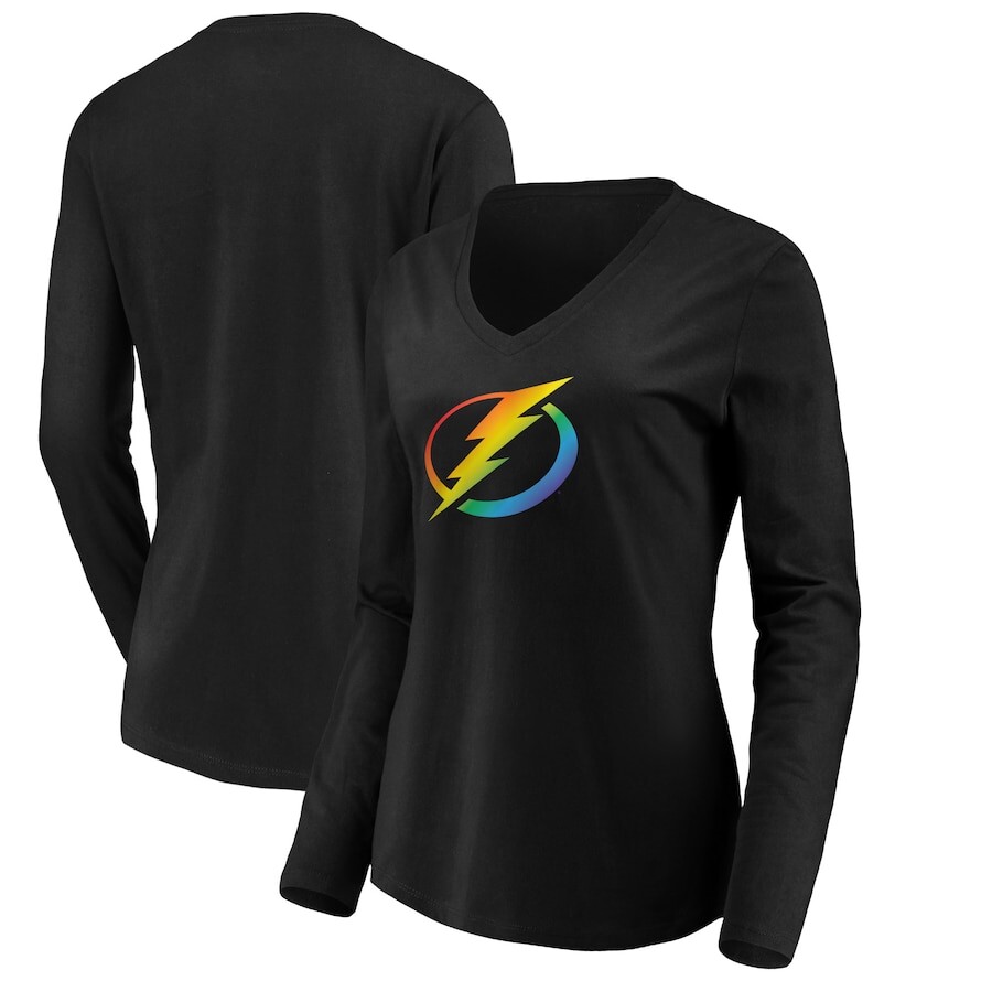 

Футболка с длинным рукавом Fanatics Branded Tampa Bay Lightning, черный