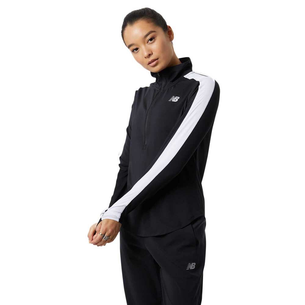 

Толстовка New Balance Accelerate Full Zip, черный