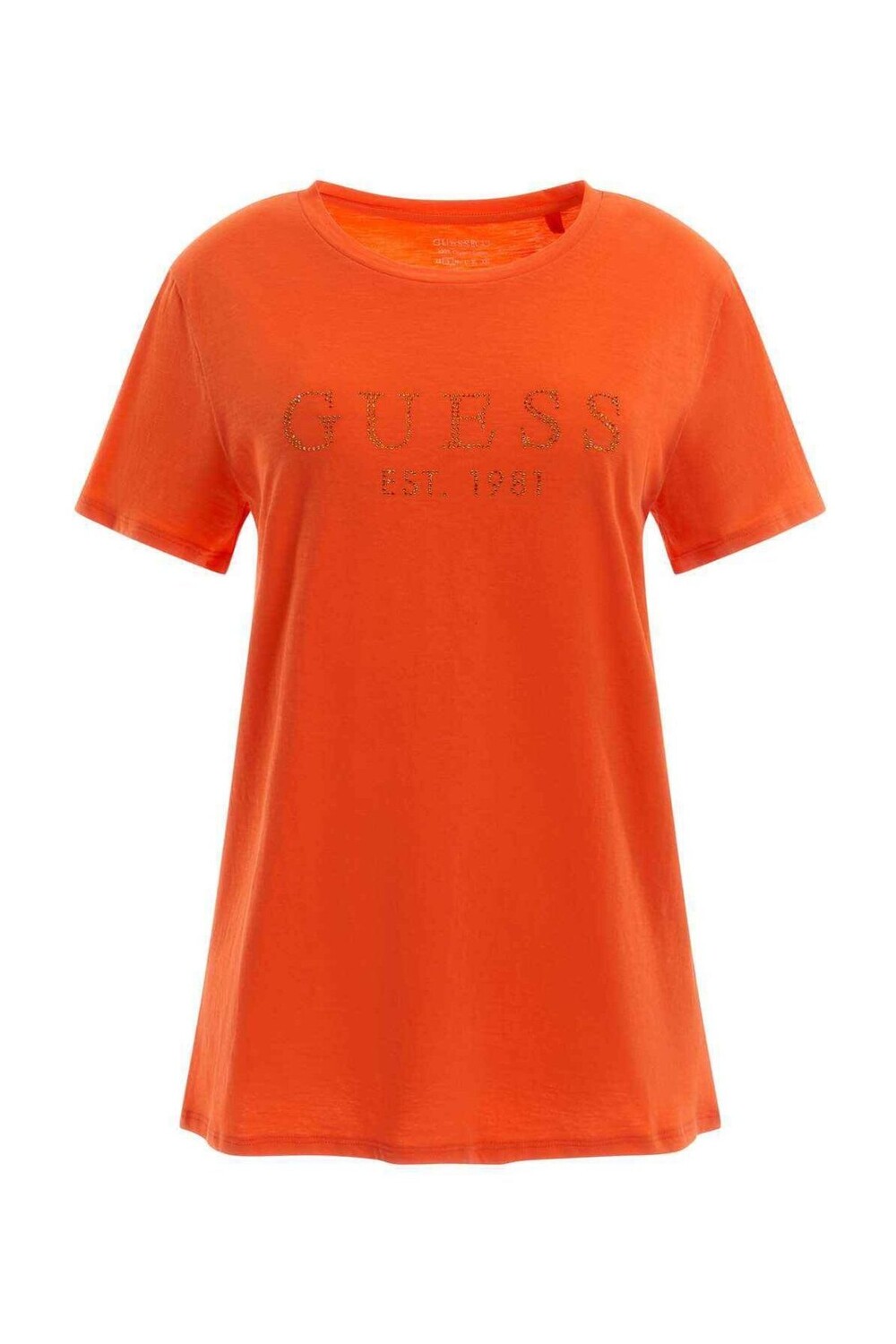

ЖЕНСКАЯ ФУТБОЛКА СТАНДАРТНОГО КРОЯ SS GU Guess, оранжевый