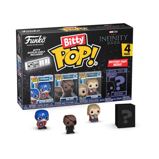 Funko Bitty POP!, коллекционная фигурка, Marvel, The Infinity Saga, 4 шт. Funko POP! фигурка funko pop marvel infinity saga captain america blue