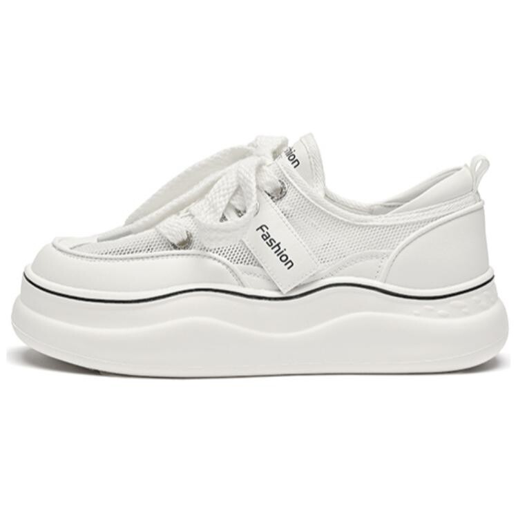 

Кеды, скейтборд обувь женская низкая Gemeiq, цвет White/Apricot