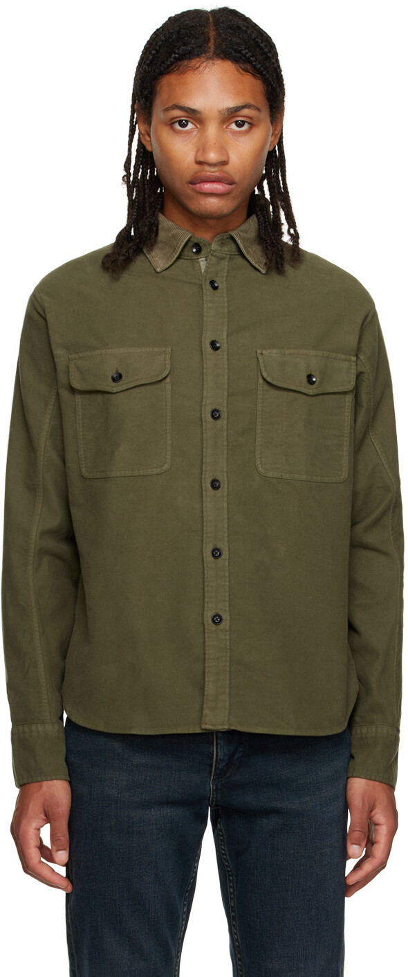 

Зеленая рубашка Джека rag & bone