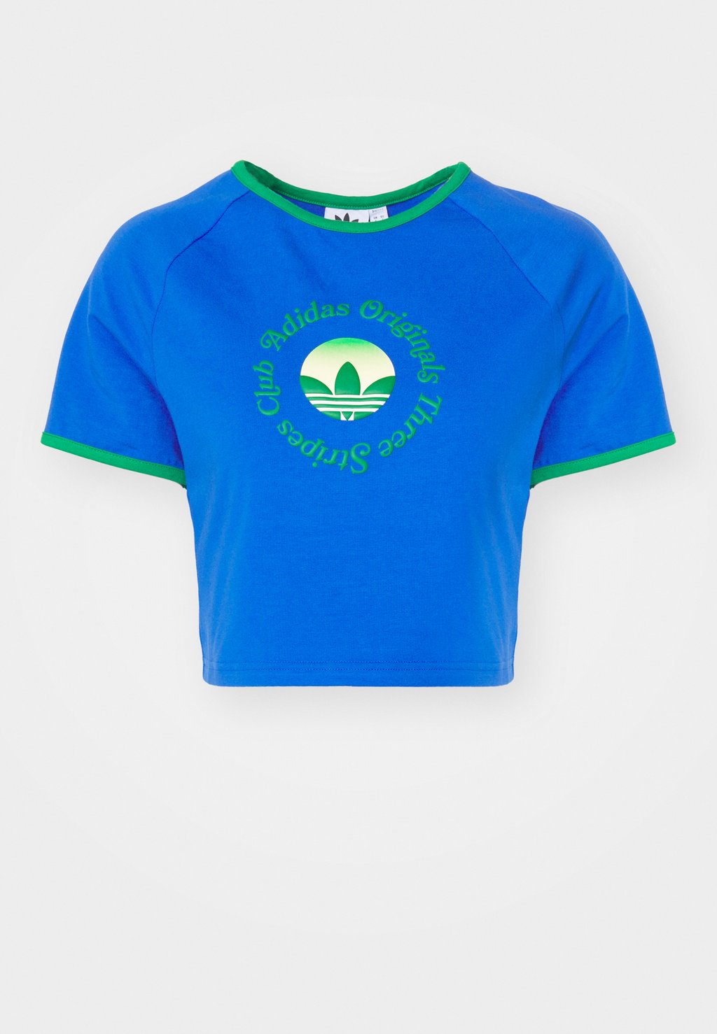 

Футболка с набивным рисунком Baby Tee adidas Originals, синяя