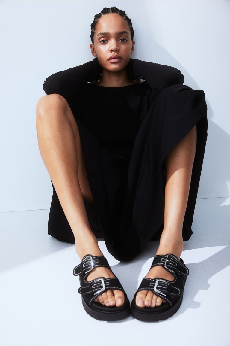 Массивные сандалии H&M, черный