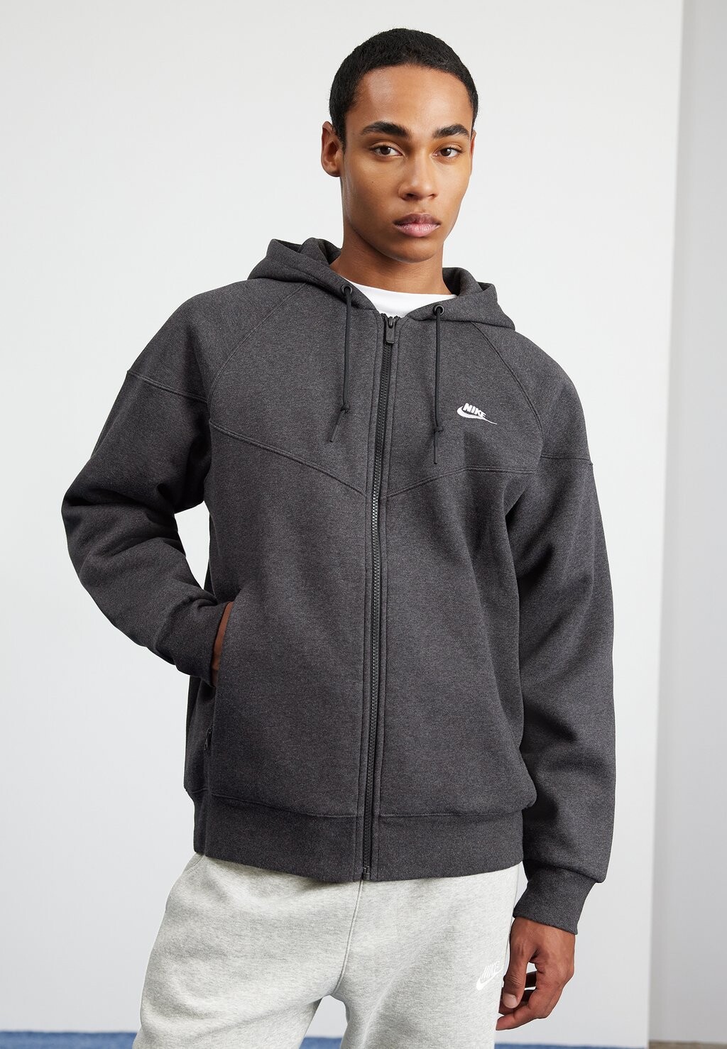 

Толстовка на молнии Nike, черный вереск/черный/белый