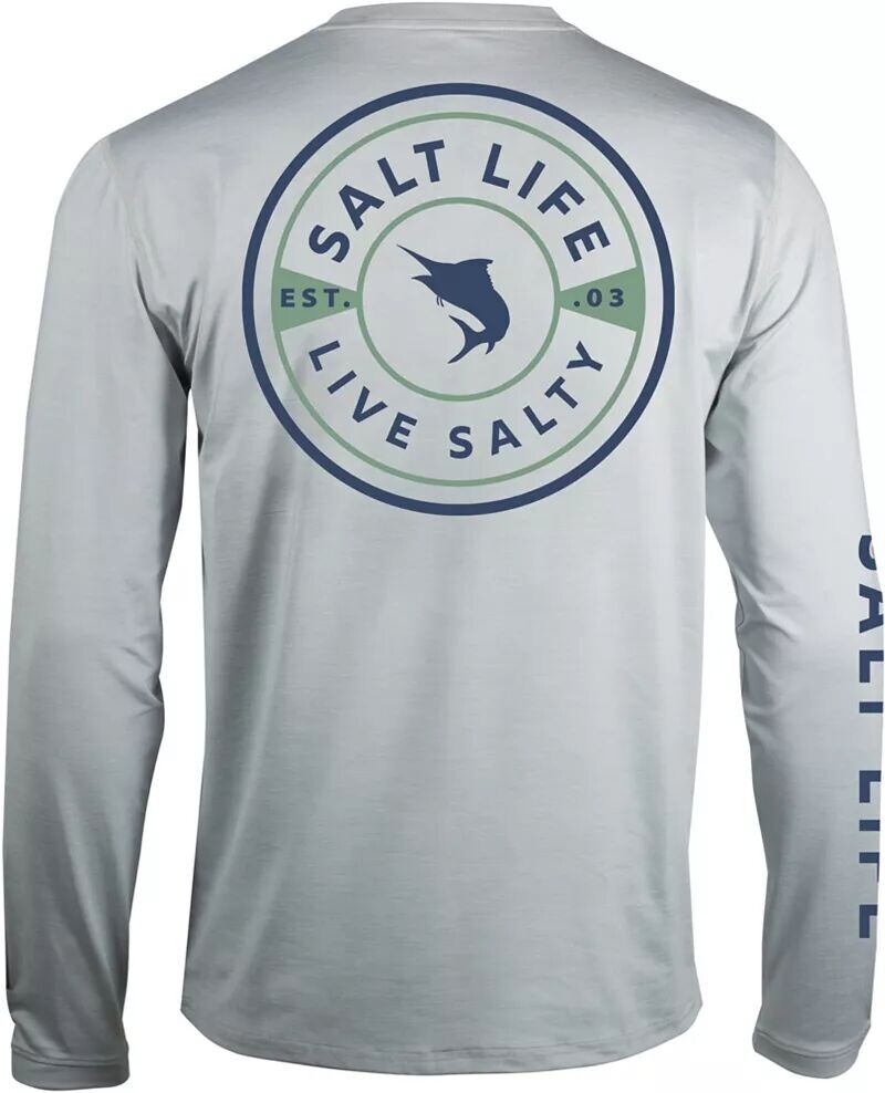 

Мужская футболка с длинными рукавами Salt Life Marlin Medal, синий