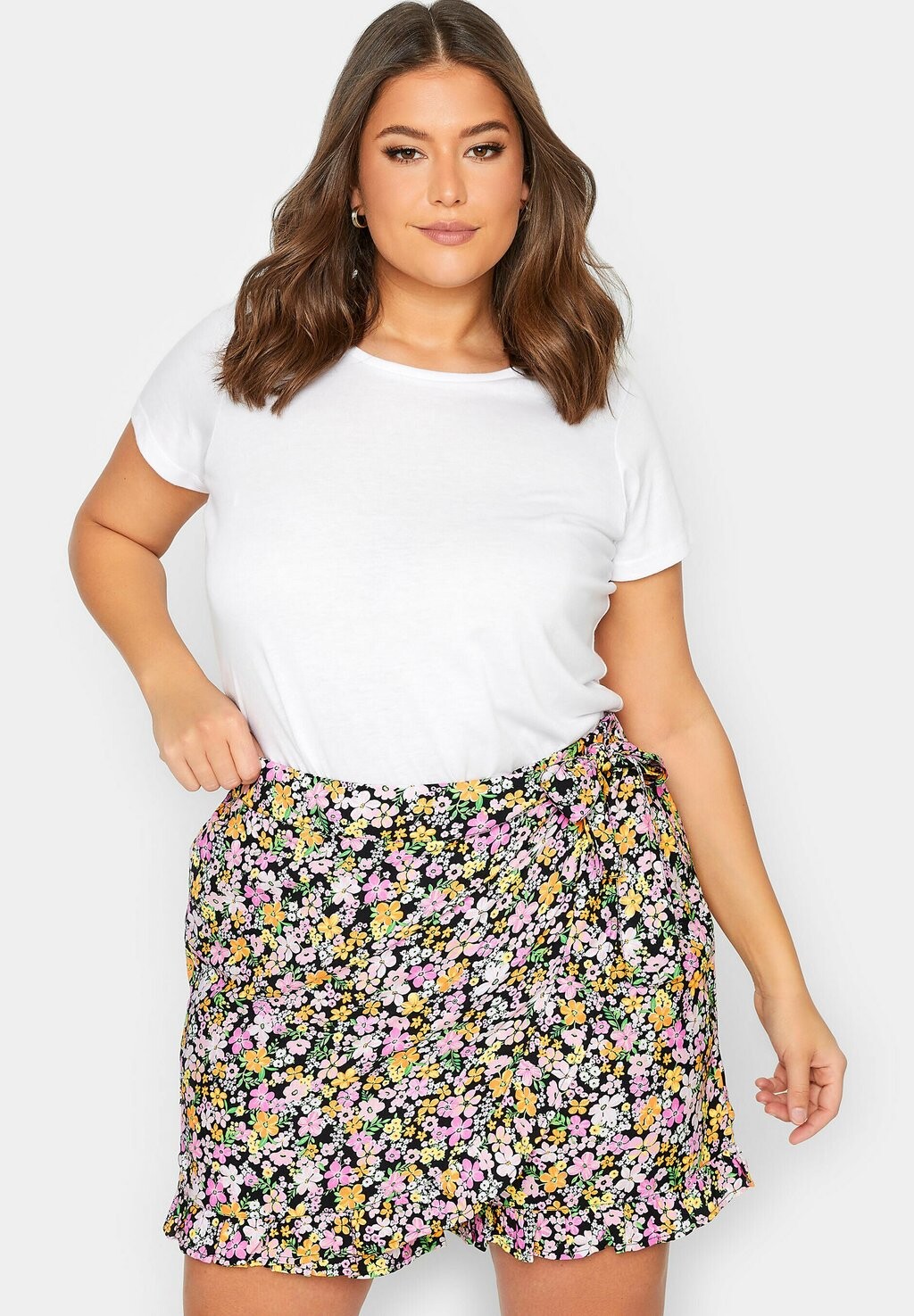 

Юбка с запахом Yours Clothing, черный