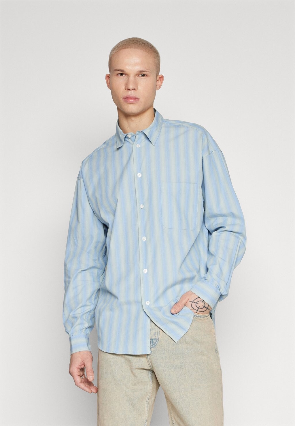 

Рубашка LUAN SHIRT Samsøe Samsøe, цвет light blue fade st.