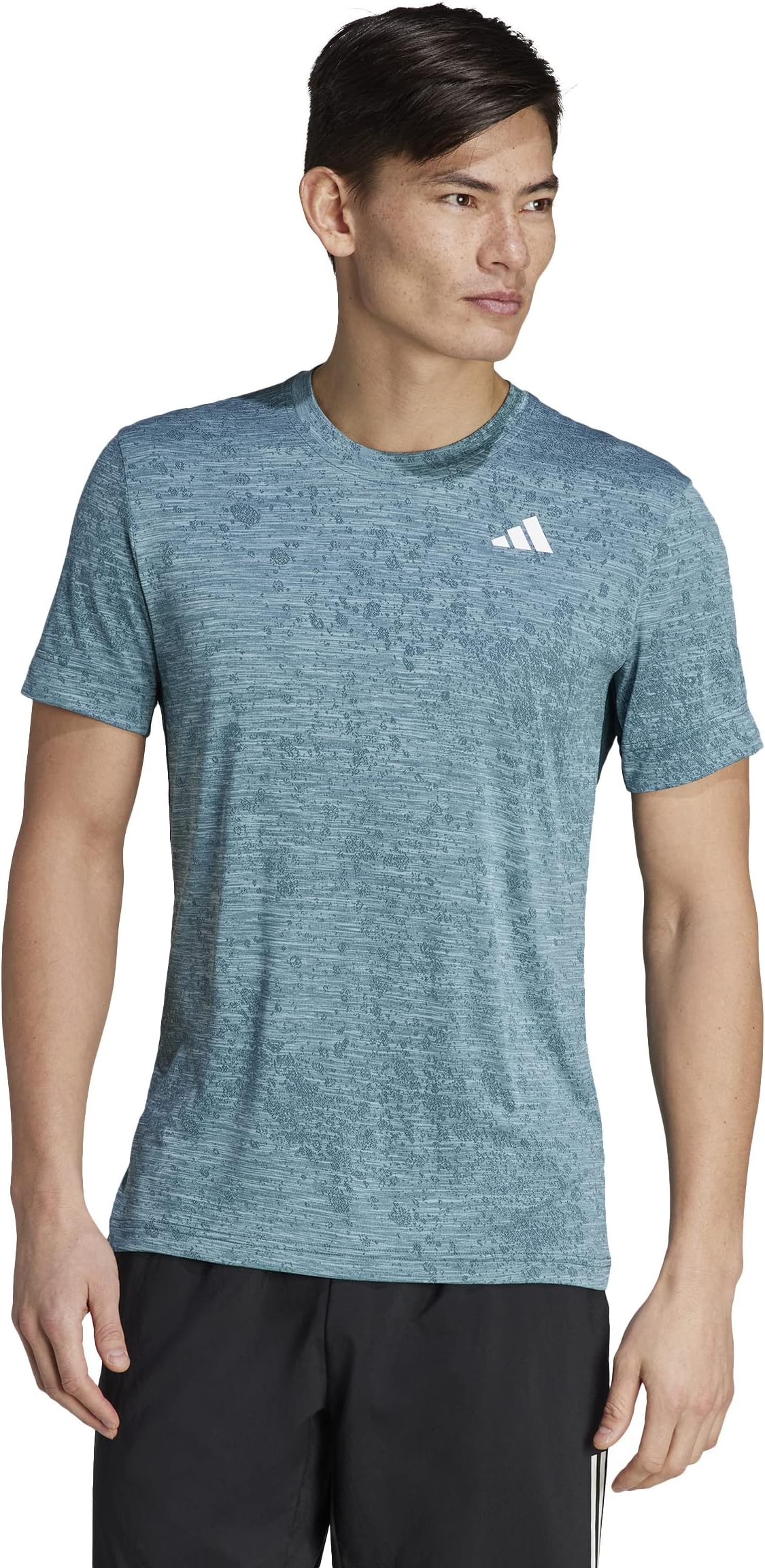 Теннисная футболка для фрилифта adidas, цвет Arctic Night/Light Aqua