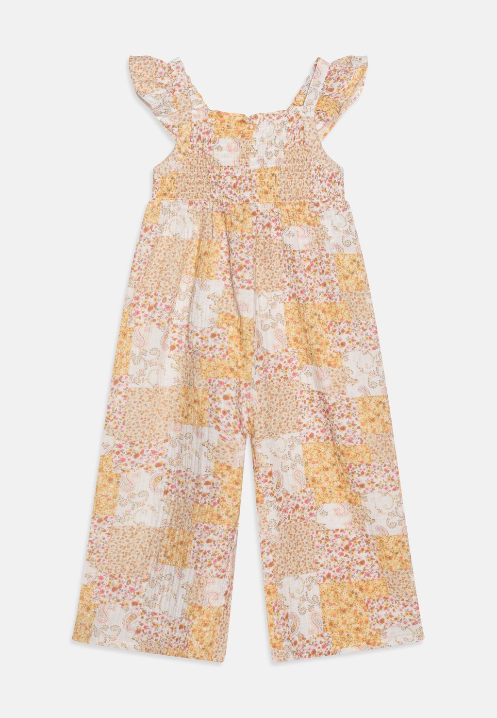 

Комбинезон FRILL DETAIL SMOCK FLOWERS Lindex, цвет light dusty yellow